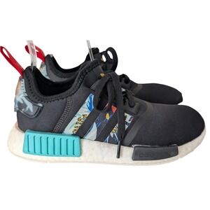 Adidas NMD R1 HER Studio London Primeknit Running Shoe Women 7.5 Black Floral